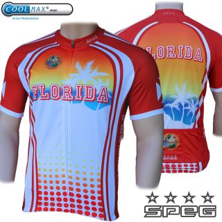 SPEG FLORIDA 100% Coolmax CYCLE CYCLING JERSEY USA   United States RRP 