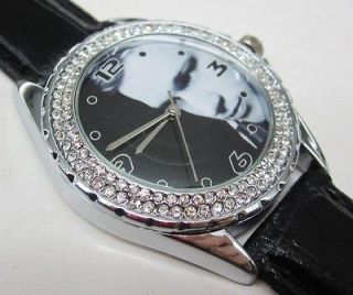 118 Diamond Crystal Leather Watch   Olly Murs #2