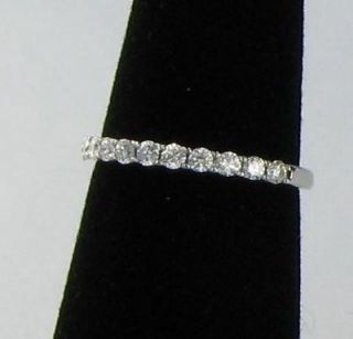 Verragio 18k W Gold Semi Mount Single Row Diamonds Wedding Ring .40CTW 