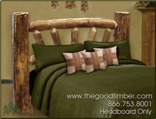 NEW Full Aspen Log Headboard, Rustic Furniture Bed Beds