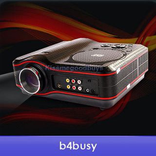 NEW Portable Projector 800x600 Home Theater EVD DVD MP4 RMVB Player w 