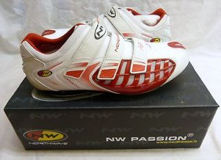 Northwave Aerator 3 Look Carbon Red White Bicycle Cycling Shoes EU 45 
