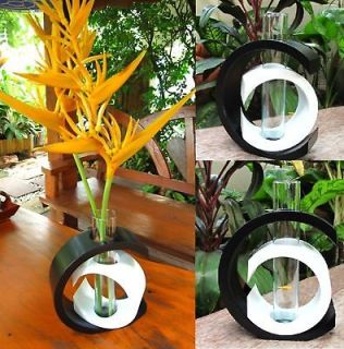Handmade Modern Mango Wood Vase Home Garden Decor Gift