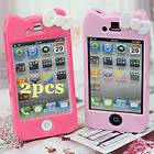PCS Style Candy 3D Bow Hello Kitty Hard Skin Case Cover For Iphone 4 