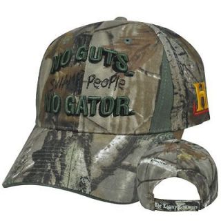   No Guts No Gator Got Alligator Legacy History Channel Camo Hat Cap