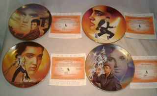   Exchange Elvis Presley lot of (10) hit parade collector plates