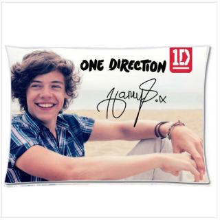 1D One Direction HARRY STYLES Autograph Signature New Bedding Pillow 