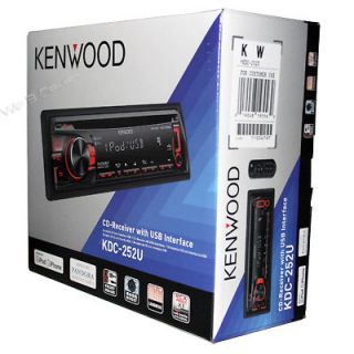 NEW Kenwood KDC 252U In dash CD/ Player Car Radio Stereo Receiver 