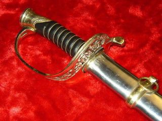 Reproduction Civil War 1850 US Staff / Field Officers Sword Saber with 