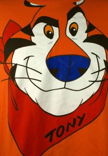   Tiger XXL Orange Mens Cotton T Shirt Kelloggs Cereal 2XL Tee Shirt