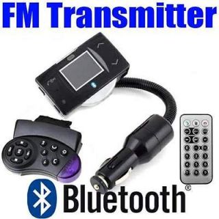 Bluetooth Car Kit Audio FM Transmitter  Player w/ Steering Wheel 