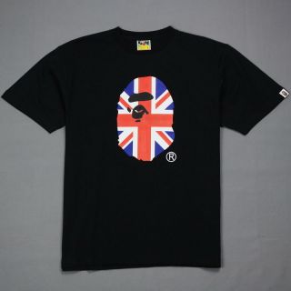 New Bape T Shirt A Bathing Ape London Ape Head Union Jack Flag Tee