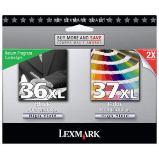 NEW Lexmark No. 36XL/No. 37XL Black and Color High Yield Return 