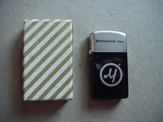 Vintage Park Cigarette Lighter (New in box) (NOS) Micro dot adv.