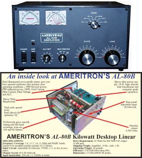 AMERITRON AL 80B Linear amplifier   Pick up only