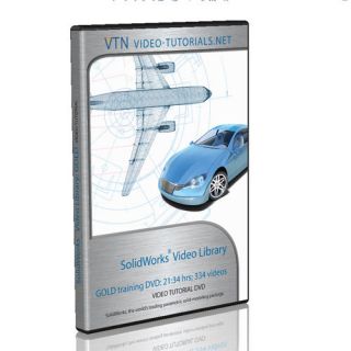 SolidWorks Video Tutorial DVD   22 hours (download / online also)