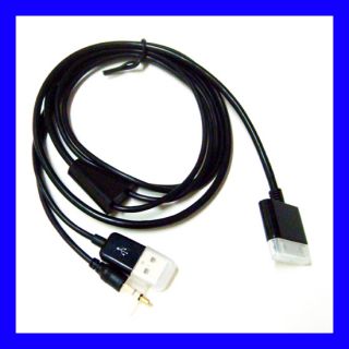5mm Car AUX Audio Music USB Cable Adapter for iPhone 4S iPod Nano 