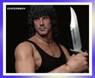 Enterbay HD Masterpiece 1/4 Scale Rambo III Sylvester Stallone Figure 
