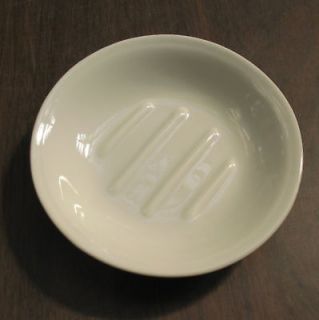 OFF WHITE.ROUND PORCELAIN SOAP DISH BUY 1 GET 1 FREE
