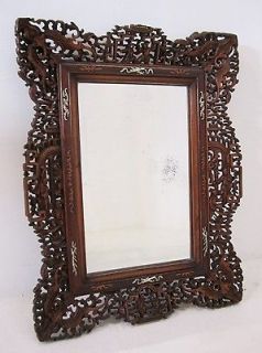 antique mirrors wall
