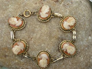 shell cameo bracelet in Vintage & Antique Jewelry
