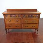 ANTIQUE English MAHOGANY QUEEN ANNE BUFFET Sideboard SERVER c1900 