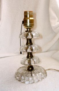 vintage crystal table lamp in Table Lamps