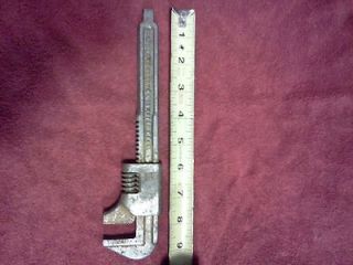   ADJUSTABLE MONKEY CRESCENT WRENCH FORD MODEL A / T ANTIQUE OLD TOOLS