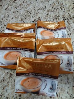 BAGS ~ GODIVA ~ COFFEE PODS ~ CHOCOLATE CREME ~ 80 PODS ~ FOR 