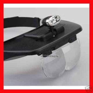 Dental Magnifying Head Loupe Magnifer 4 Lens and Light Two pcs Free 