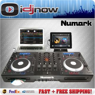 NUMARK MIXDECK QUAD UNIVERSAL 4 CHANNEL DJ SYSTEM CD//USB/iPAD/MIDI 