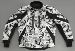 Mens Yamaha Team MTX Jacket Waterproof Breathable White Camo NEW 