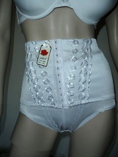All in One Beautiful Embroidered Panty Girdle Waist Cincher Large