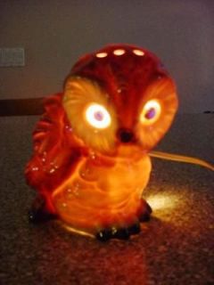 Goebel Owl Night Light Lamp Marked W Germany Numbered