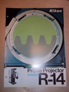 Vtg Nikon Instrument Catalog~Profile Projector R 14