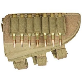   Tactical Butt Stock SNIPER Rifle Ammo Cheek Rest   DESERT COYOTE TAN