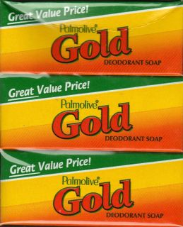 12   BARS PALMOLIVE GOLD DEODORANT SOAP 3.2 OZ (90 g )