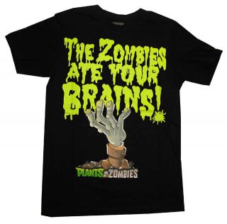 Plants Vs Zombies Zombie Face Popcap Video Game Adult T Shirt Tee