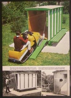 Snowmobile/Motorcycle/Tractor Shelter HowTo build PLANS Drive Thru 