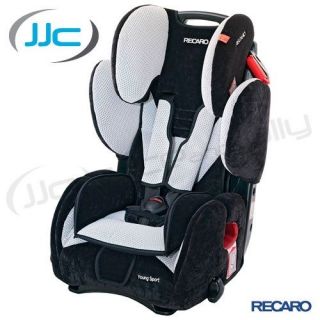 Recaro Young Sport Child Car Seat In Black / Silver Group 1 2 3 (Baby 