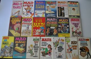 lot of 19 vintage MAD MAGAZINE Pocket Books 1970s Warner & Signet Don 