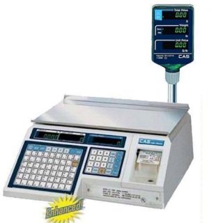 CAS LP 1000NP Label Printing Scale with Pole gal for Trade 30 x 0.01 