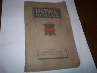 Early 1900s Howe Scale Catalog Postal Grain Military Grocery 