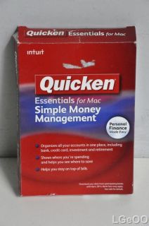 Quicken Essentials for Mac Simple Money Management 2010   413782