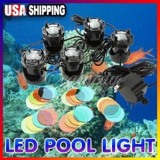   Submersible Pond Spot Lights Underwater Garden Pool Fountain Color Kit