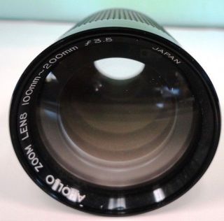 Kodak Carousel Projector Lens Apollo Zoom Lens 100mm 200mm f3.5 Used 