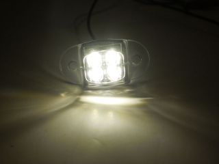 USA MADE TecNiq White Glow 4 LED Oval Dragon Light Accent Camper Boat 