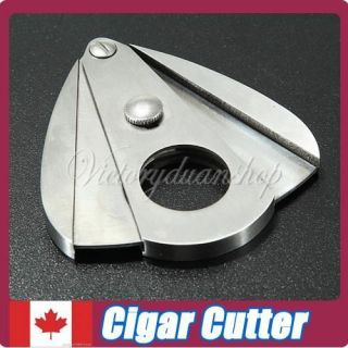 New Pocket Double Blades Stainless Steel Cigar Cutter Cigar Tobacco 