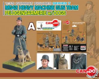 Dragon Can.Do 135 MG42 Machine Gun Team Dogs Set of 4