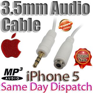 5mm Audio AUX Car Headphone Extension Mic Cable Lead 0.5M 1M 1.5M 2M 